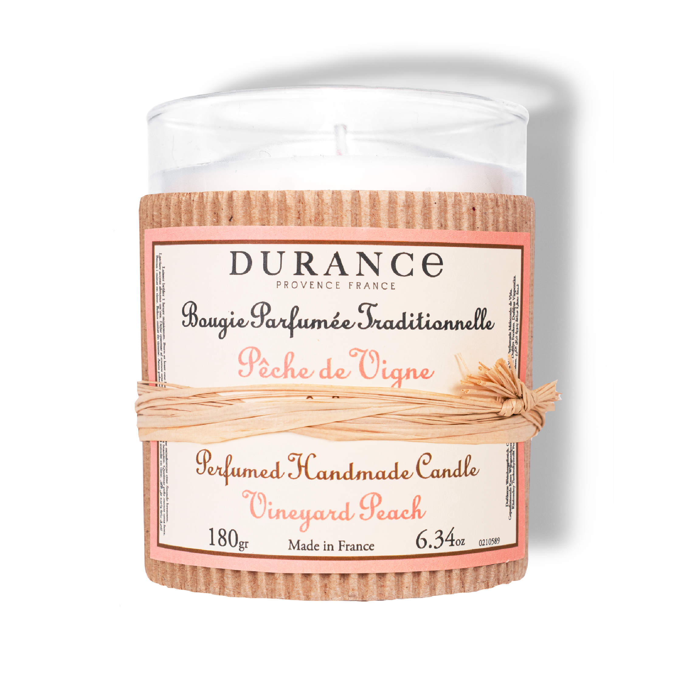 Durancee peach vine scented candle